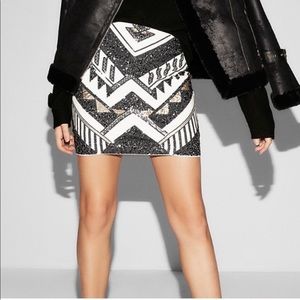 Express sequin skirt